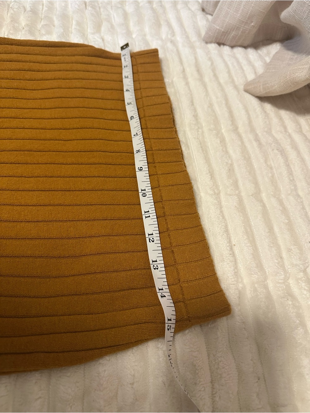 Ronny Kobo Collection Ribbed Midi Skirt with high slit - Picture 6 of 8